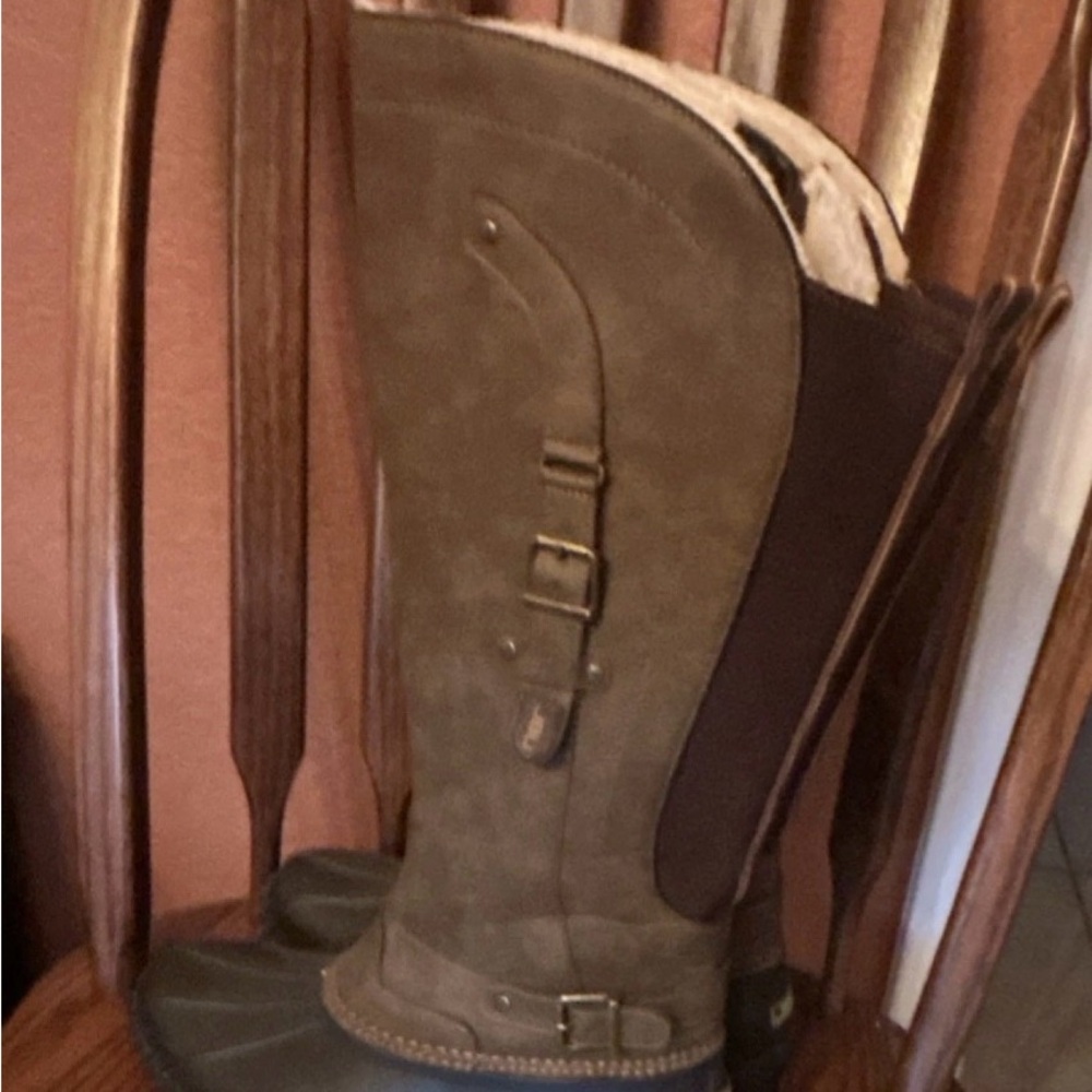 JBU Colorado Encore, knee high brown faux fir lined boots, woman 8.5M - Picture 3 of 8